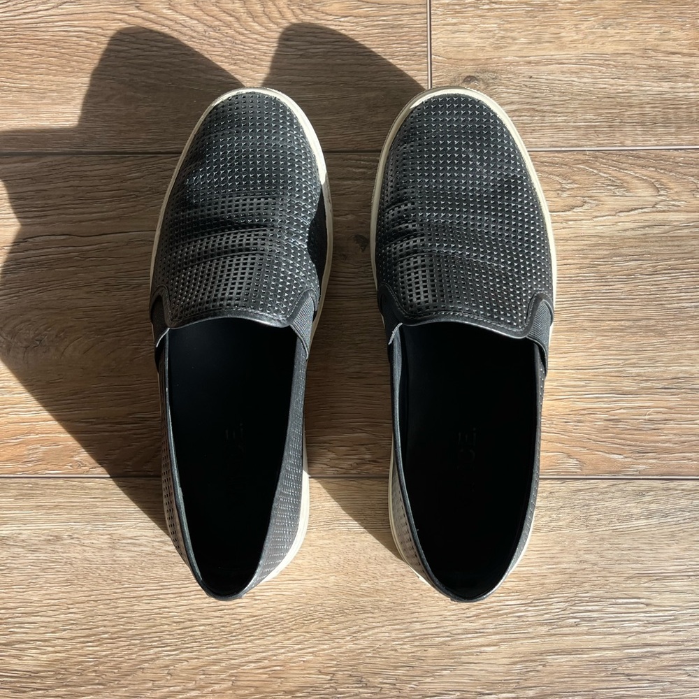 Vince Black Slip On Sneakers